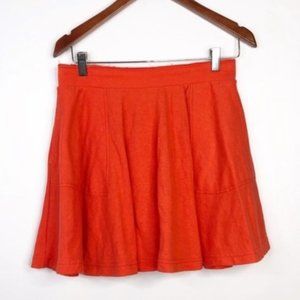 Free People We The Free Skater Baby Orange Skirt Flare Small